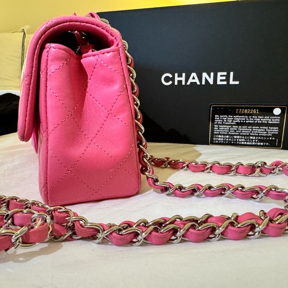 SOLD Chanel Rectangle Mini Pink - Picture 9 of 10